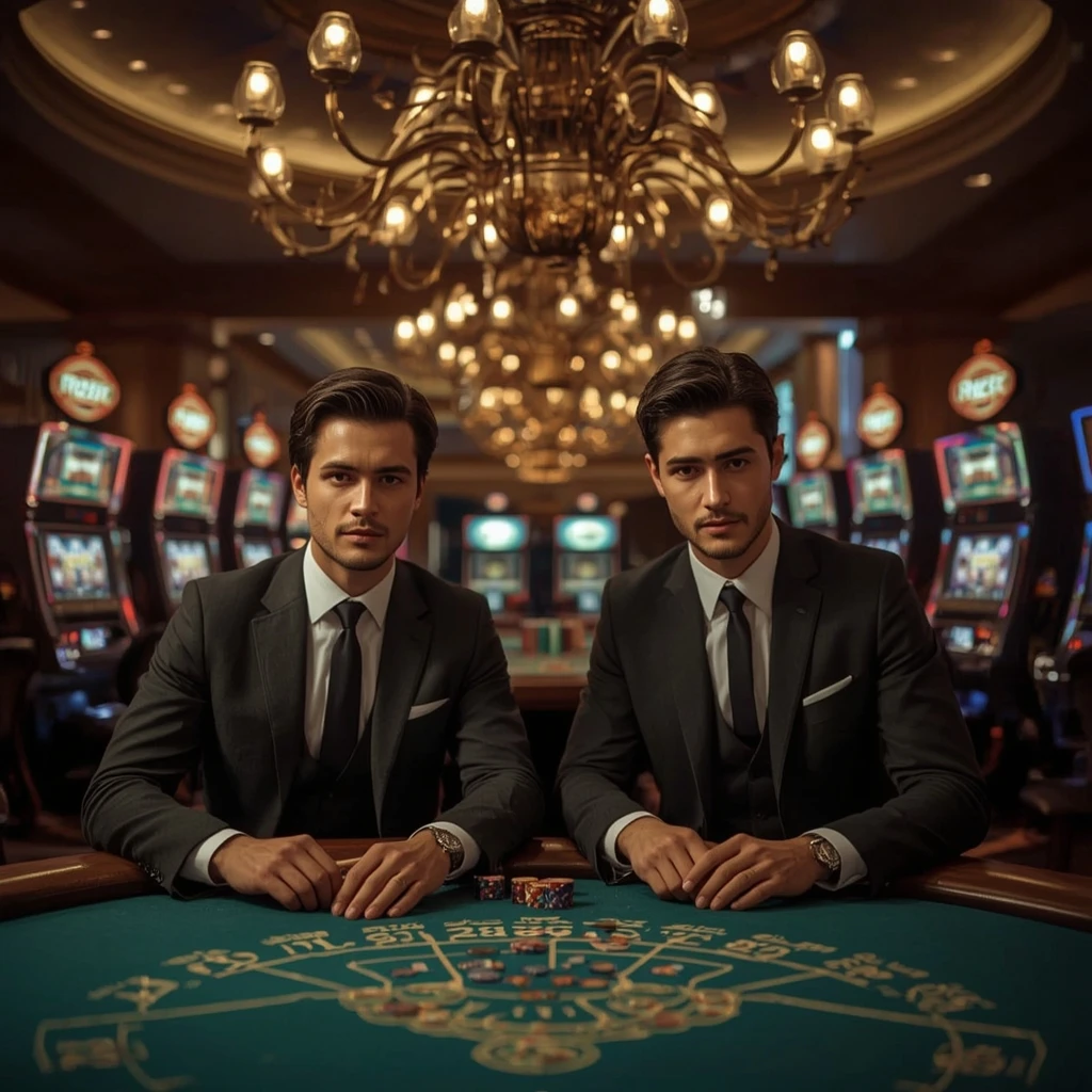 Two poker players at JEETPLAY CASINO